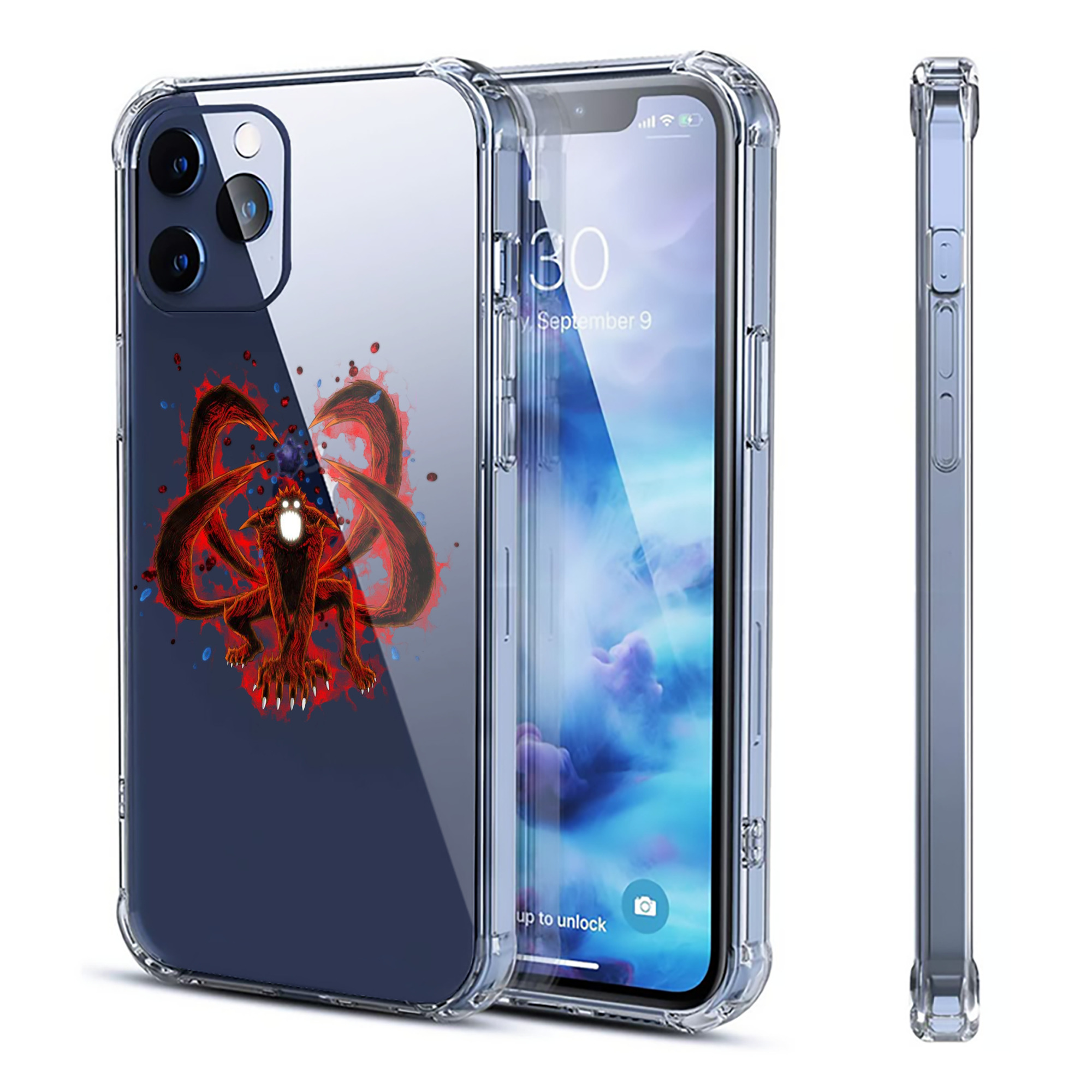 （画像用） NARUTO -ナルト- うずまき ナルト Uzumaki Naruto 【iPhone 12シリーズ対応】透明スマホケース（クリアソフトケース）